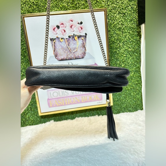 ❤️ Gucci Soho Flap Black Leather Bag A1229M226 - Picture 6 of 16